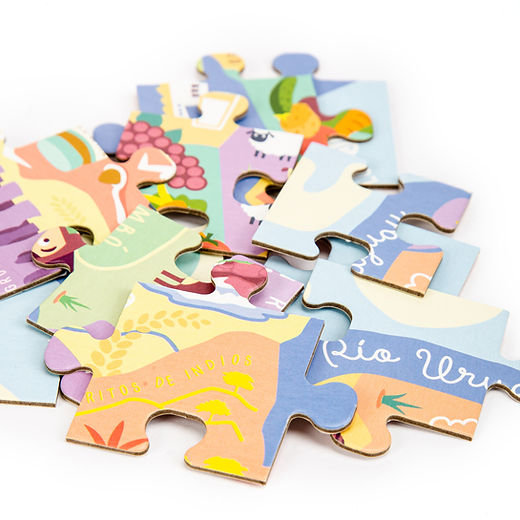 Puzzle 120 piezas Conociendo Uruguay