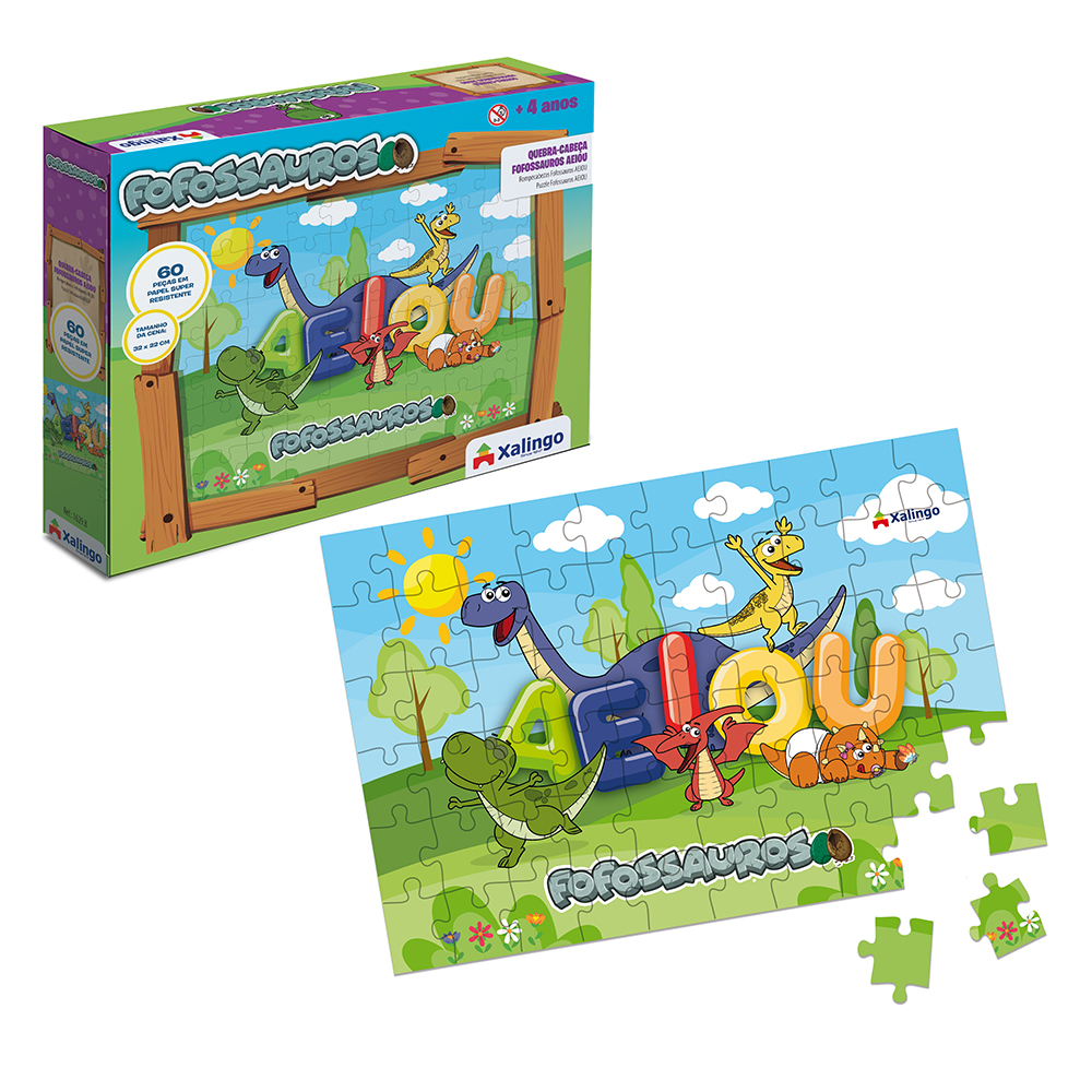 Puzzle 60 piezas Dinosaurios