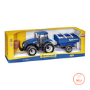 Tractor New Holland con remolque
