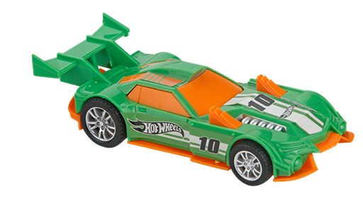 Autito Hot Wheels  Pullback de 13 cm verde