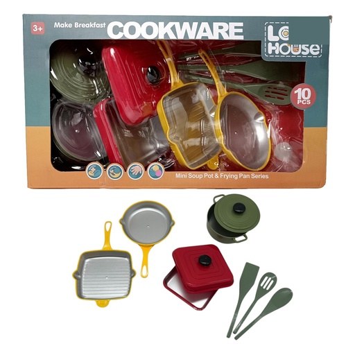 Kit de sartenes y ollas 10 piezas