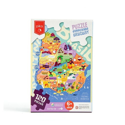 Puzzle 120 piezas Conociendo Uruguay